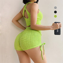 Laden Sie das Bild in den Galerie-Viewer, Damen Yoga-Shorts-Set