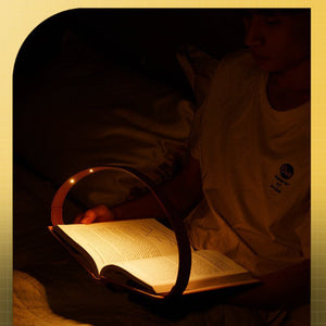 Magnetbuchlampe aus Leder