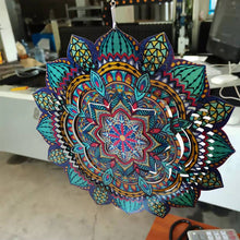 Laden Sie das Bild in den Galerie-Viewer, 3D Mandala Kinetischer Windspinner
