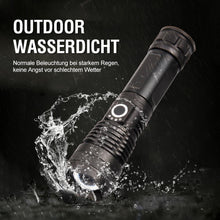Laden Sie das Bild in den Galerie-Viewer, Superhelle und wasserdichte Militär-Taschenlampe mit Zoom