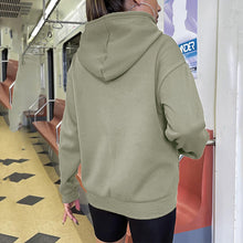 Laden Sie das Bild in den Galerie-Viewer, Einfarbiger Kapuzenpullover mit Kordelzug