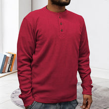 Laden Sie das Bild in den Galerie-Viewer, Einfarbiges T-Shirt Unterhemd Langarmpolo
