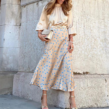 Laden Sie das Bild in den Galerie-Viewer, Damen Frühling Herbst Satin Casual Langarm Top