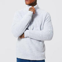 Laden Sie das Bild in den Galerie-Viewer, Langarm-Sweatshirt aus Plüsch für Herren