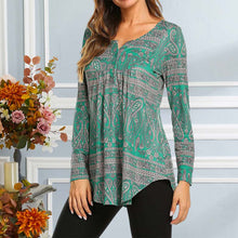 Laden Sie das Bild in den Galerie-Viewer, Bedrucktes, lockeres Langarm-T-Shirt