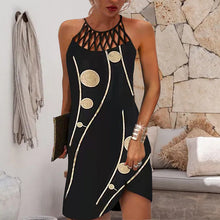 Laden Sie das Bild in den Galerie-Viewer, Sexy Schulterfreies Bedrucktes Partykleid