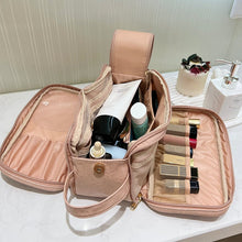 Laden Sie das Bild in den Galerie-Viewer, Tragbare Reisekosmetiktasche mit großem Fassungsvermögen