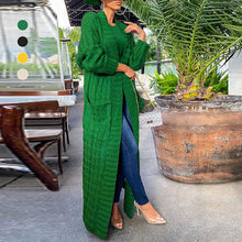 Laden Sie das Bild in den Galerie-Viewer, Lange Twist-Pullover-Jacke