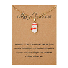 Laden Sie das Bild in den Galerie-Viewer, Legierungshalskette der Weihnachtsserie