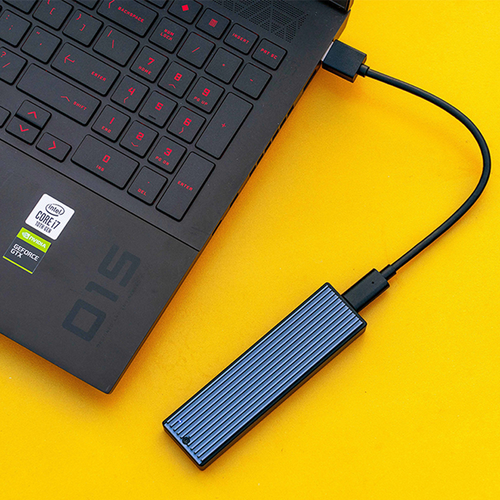 2TB externe ultraschnelle mobile SSD aus Aluminium