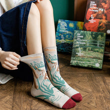 Laden Sie das Bild in den Galerie-Viewer, Langstapelige Ölgemälde Baumwollsocke