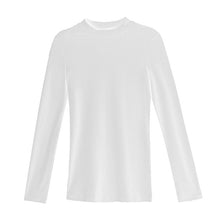 Laden Sie das Bild in den Galerie-Viewer, Langärmliges Schmales Damen-T-Shirt mit Stehkragen