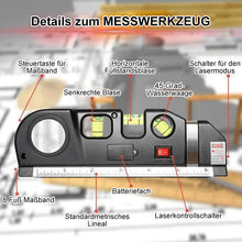 Laden Sie das Bild in den Galerie-Viewer, Mehrzweck-Laserebene / 3-in-1-Laser-Entfernungsmesser