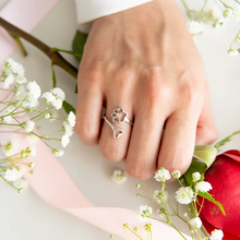 Laden Sie das Bild in den Galerie-Viewer, Einfacher kreativer hohler offener Ring mit Hundepfote