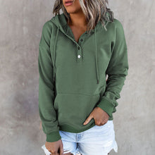Laden Sie das Bild in den Galerie-Viewer, Langärmliges Lockeres Lässiges Sweatshirt mit Kordelzug