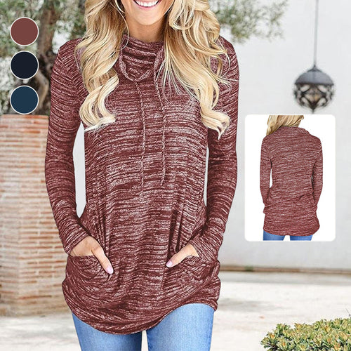 Lockere Pullover mit Taschen und Kordelzug