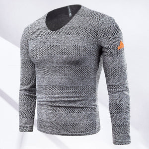 Modischer Hohler Langärmeliger Strickpullover