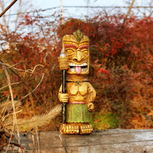 Laden Sie das Bild in den Galerie-Viewer, Solare Primitive Tribal-Skulptur Aus Harz