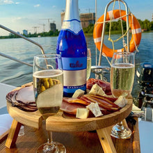 Laden Sie das Bild in den Galerie-Viewer, Klappbares Weinregal Aus Holz Für Den Außenbereich