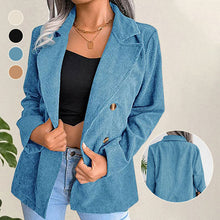 Laden Sie das Bild in den Galerie-Viewer, Revers-Blazer aus Cord für Damen