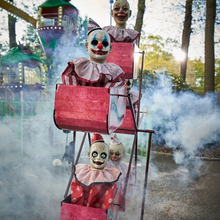 Laden Sie das Bild in den Galerie-Viewer, Gruseliger Halloween Clown Riesenrad Dekoration