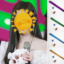 Laden Sie das Bild in den Galerie-Viewer, Bunte Golddrahtperücke