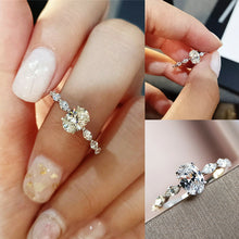 Laden Sie das Bild in den Galerie-Viewer, Eleganter Hochzeit Zirkonring