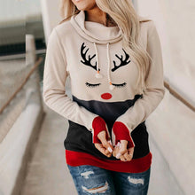 Laden Sie das Bild in den Galerie-Viewer, Weihnachten Langärmliger Kapuzenpullover