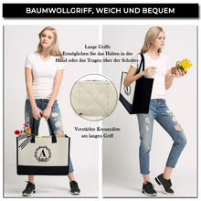 Laden Sie das Bild in den Galerie-Viewer, Leinwand Alphabet Tasche