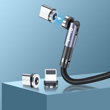 Laden Sie das Bild in den Galerie-Viewer, 540 Grad drehbares 3 in 1 magnetisches Datenkabel
