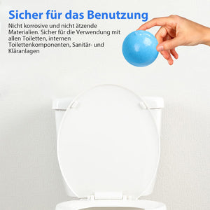 Toilettenbombe Seifenblasenbleiche, 4 Stück