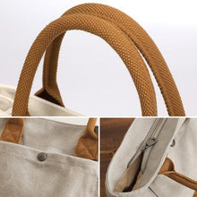 Laden Sie das Bild in den Galerie-Viewer, Einfarbige Lässige Tragetasche aus Segeltuch