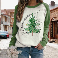 Laden Sie das Bild in den Galerie-Viewer, Lässiges Weihnachtsbaum-Sweatshirt