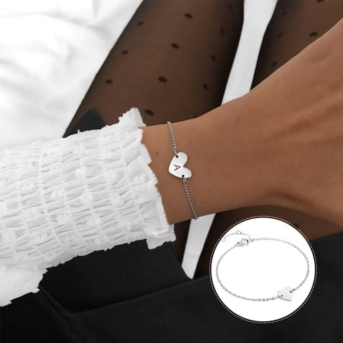 Edelstahl-Alphabet-Armband