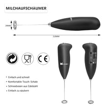 Laden Sie das Bild in den Galerie-Viewer, Elektrischer Mini-Milchaufschäumer Aus Edelstahl