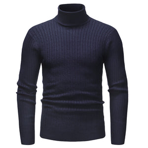 Gestrickter Rollkragenpullover für Herren