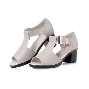 Bequeme und stylische Fischmaul-Sandalen mit Schnalle