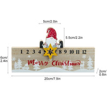 Laden Sie das Bild in den Galerie-Viewer, Dekorativer Weihnachtskalender aus Holz