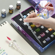 Laden Sie das Bild in den Galerie-Viewer, Sternenhimmel Glasstift-Tinten-Set