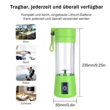 Laden Sie das Bild in den Galerie-Viewer, Tragbar USB Elektrischer Entsafter