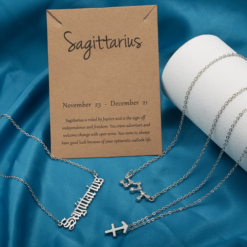 Kreative Halsketten mit zwölf Sternbildern (drei Stücke)