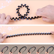 Laden Sie das Bild in den Galerie-Viewer, Modisches Rutschfestes Strass-Stirnband