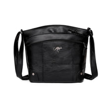 Laden Sie das Bild in den Galerie-Viewer, Umhängetasche mit mehreren Taschen aus weichem Leder