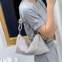 Laden Sie das Bild in den Galerie-Viewer, Luxuriöses Design Handtasche mit glänzenden Strasssteinen