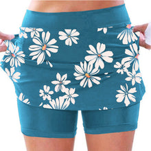 Laden Sie das Bild in den Galerie-Viewer, Mittelhohe Jogginghose mit Gänseblümchen-Print für Damen mit Seitentaschen