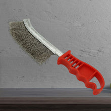 Laden Sie das Bild in den Galerie-Viewer, Entrostungsbürste aus Stahldraht mit Messerform