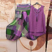 Laden Sie das Bild in den Galerie-Viewer, Lässige ärmellose Damenbekleidung im ethnischen Stil