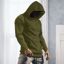 Laden Sie das Bild in den Galerie-Viewer, Einfarbiger Langarm-Hoodie