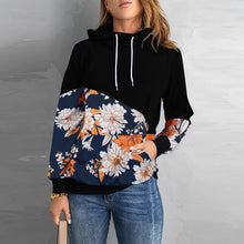 Laden Sie das Bild in den Galerie-Viewer, Langarmiges Sweatshirt mit Kapuze und hohem Ausschnitt