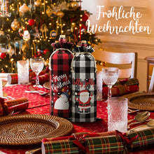 Laden Sie das Bild in den Galerie-Viewer, Weihnachts-Tartantuch Rotweinbeutel